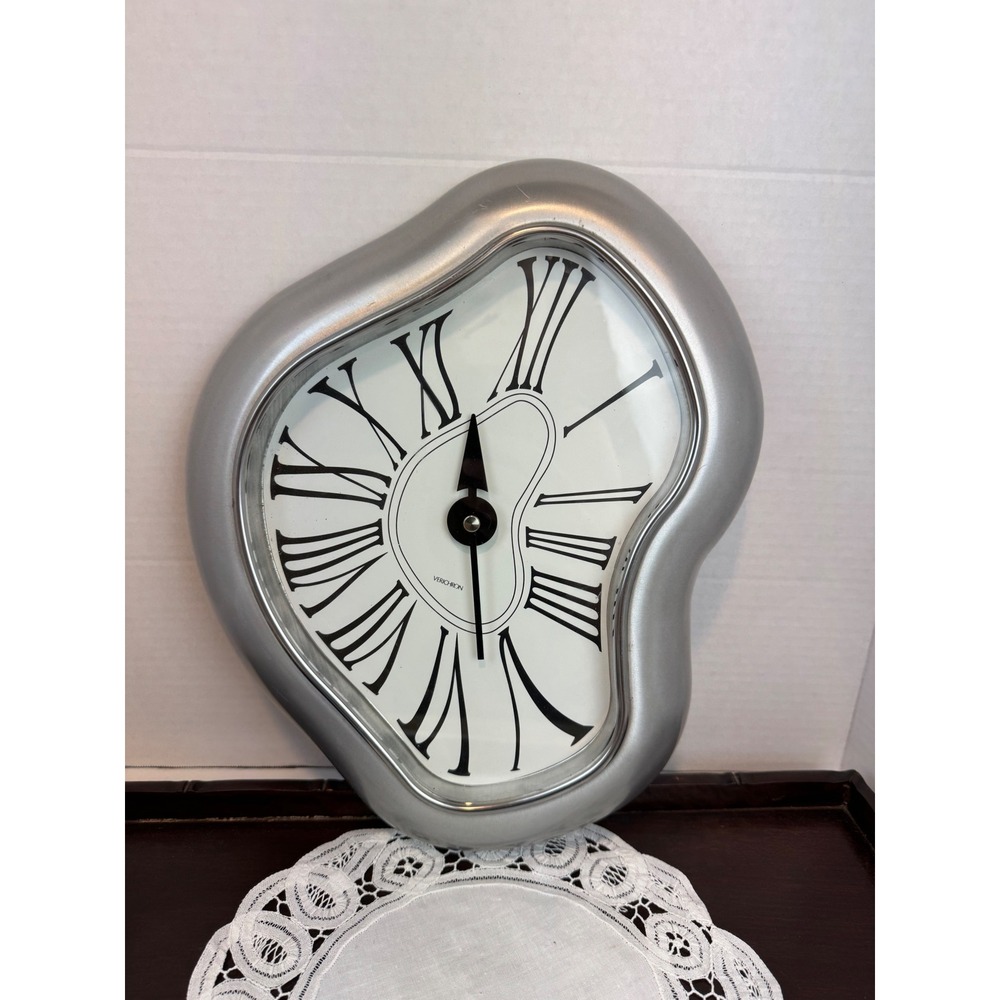 Verichron Melting Wall Clock Salvador Dali Style Surrealist Decor For Parts